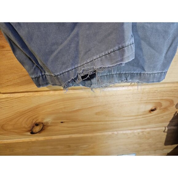 Carhartt Mens Cargo Pocket Carpenter Work Green Canvas Pants SZ 44 x 30 - Picture 9 of 12